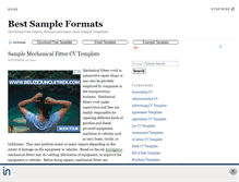 Tablet Screenshot of bestsampletemplates.com
